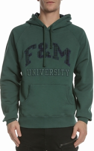 Franklin Marshall Ανδρικό Φούτερ FLMF155ANW19 DARK GREEN  
