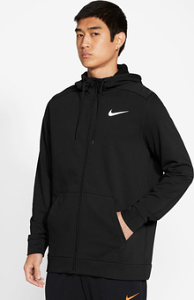 Nike Dri-FIT Training Ανδρικό Φούτερ Ζακέτα CZ6376-010 BLACK