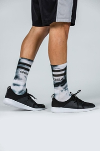 GSA UNISEX DYE TIE SOCKS 81-1904 one size-01 BLACK