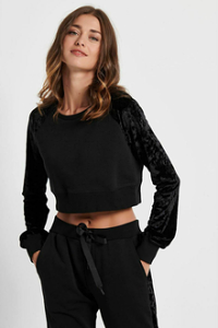 Body Talk Γυναικείο Φούτερ 1212-907020-00100 BLACK