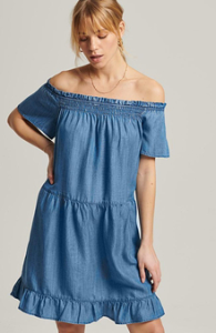 Superdry Γυναικείο Φόρεμα W8011039A-QQL Mid Wash