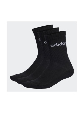 Adidas Linear Crew Αθλητικές Κάλτσες 3 Ζεύγη IC1301 BLACK